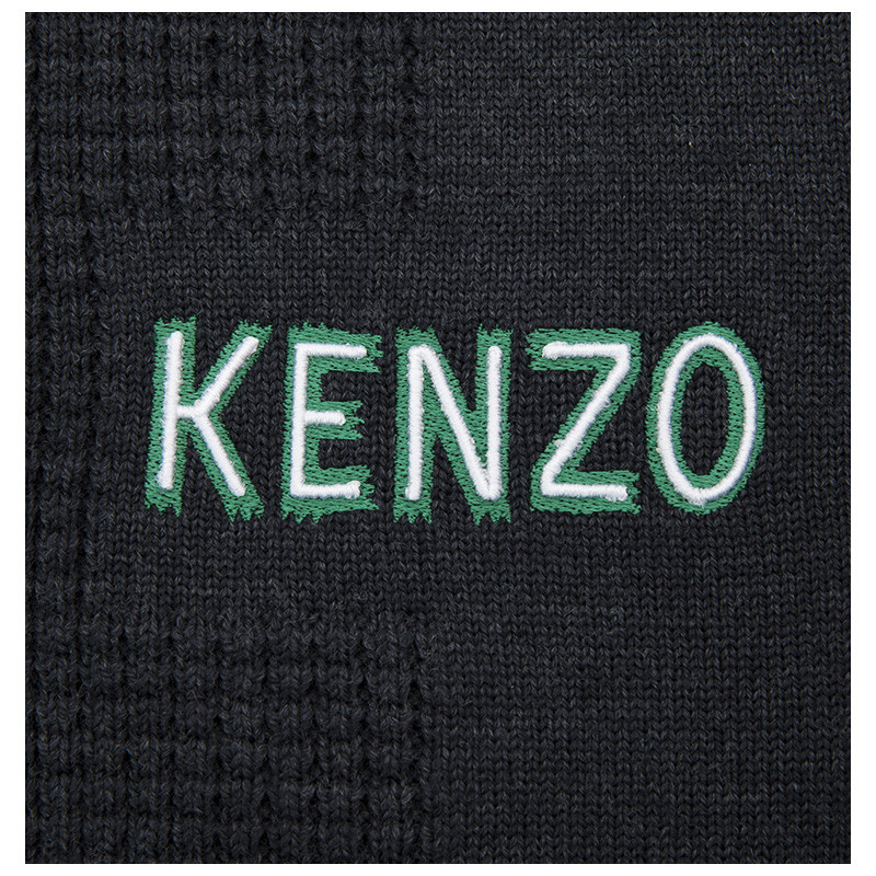 kenzo/高田贤三刺绣logo字母装饰纯羊毛套头男士针织衫/毛衣