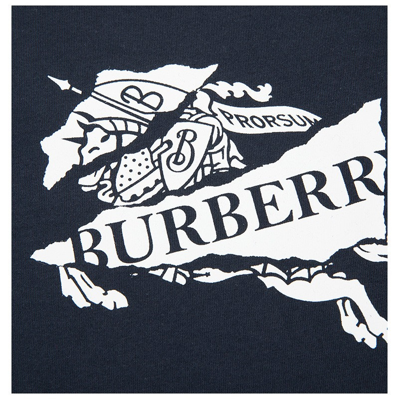 【19春夏新款】burberry/博柏利胸前带字母大标志图案装饰设计男士