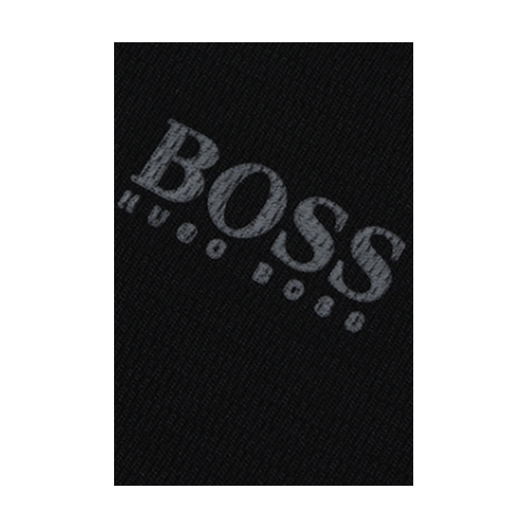 hugo boss/雨果波士混合材质logo字母图案装饰男士短polo 断码