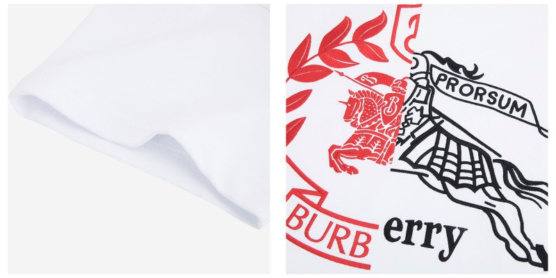 burberry/博柏利骑士logo图案装饰棉质男士短袖t恤