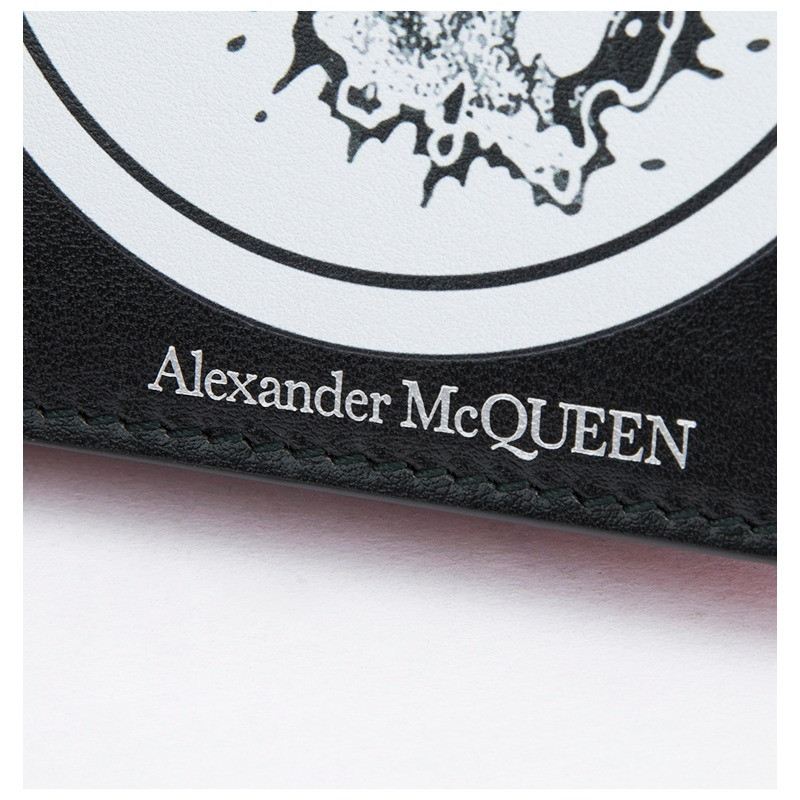 【19春夏新款】alexandermcqueen/亚历山大麦昆黑色骷髅头及字母logo