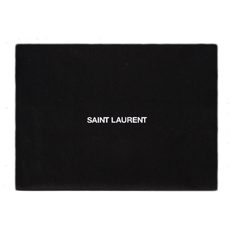 saint laurent paris/saint laurent paris黑色皮质金色logo女士链条