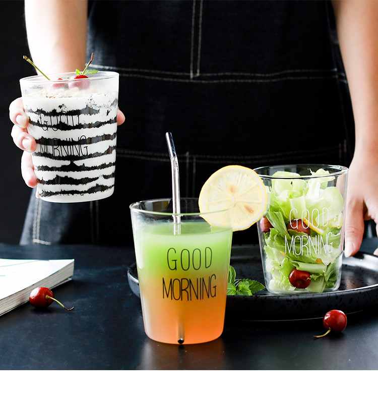 梵宇网红杯家用个性玻璃杯耐热茶水杯饮料杯创