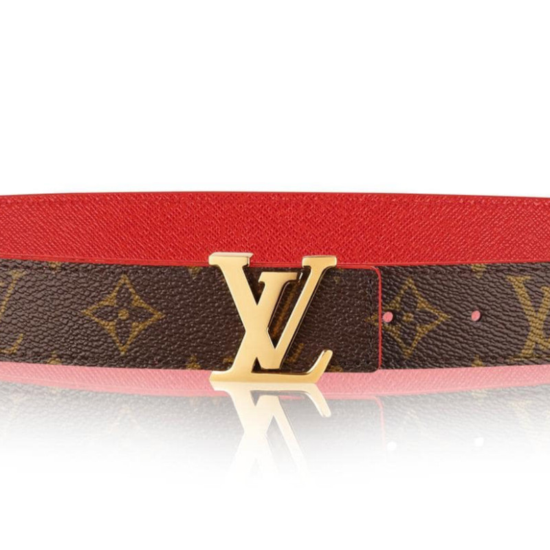 vuitton/路易威登lv女士皮带 2019新款经典时尚小牛皮帆布双面腰带