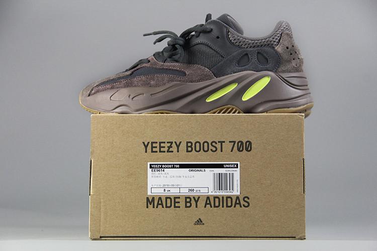 阿迪达斯 adidas 情侣款yeezyboost700黑紫阿迪达斯椰子700跑鞋老爹鞋