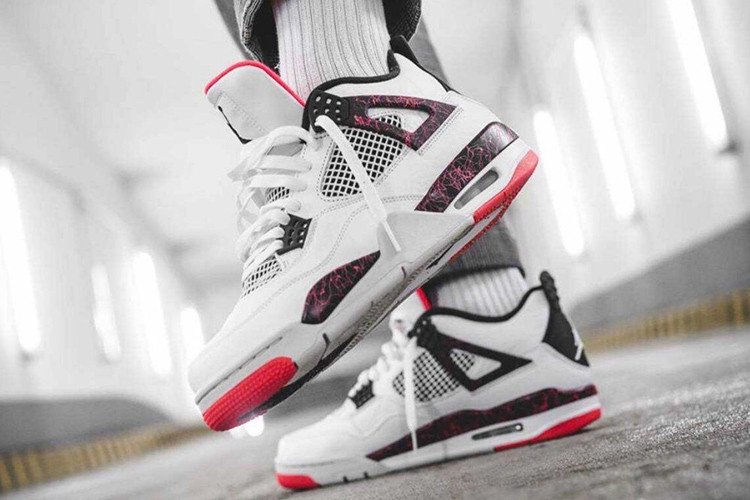 耐克nike aj4 情侣款热熔岩nike air jordan4 hot lave 408452-116