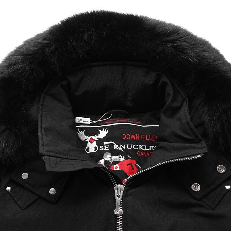 mooseknuckles/慕斯纳可兹黑色短羽绒服