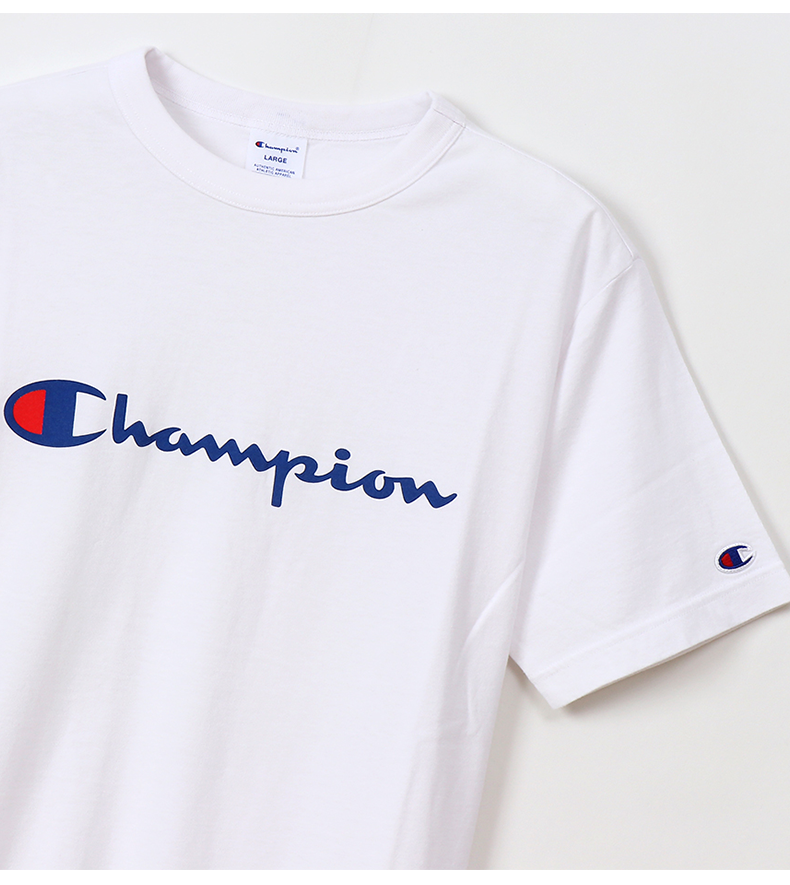 【championchampion 女士运动t恤】champion/冠军印花短袖日版c3-p302