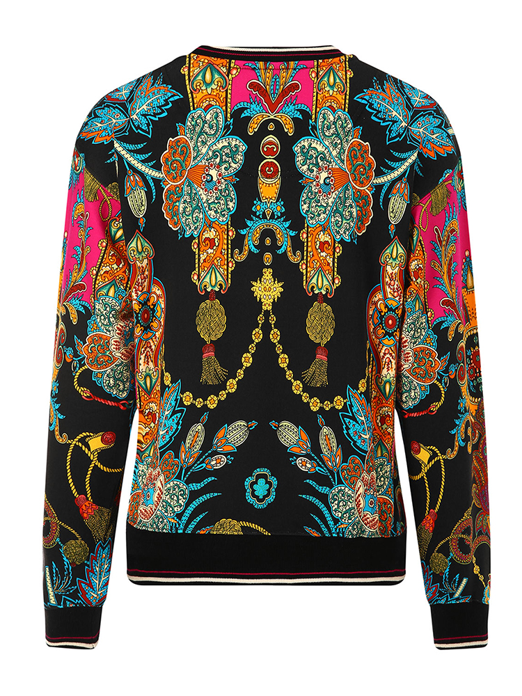 etro/艾特罗女士针织衫/毛衣-女士针织衫面料:100棉领口袖口下摆:90棉
