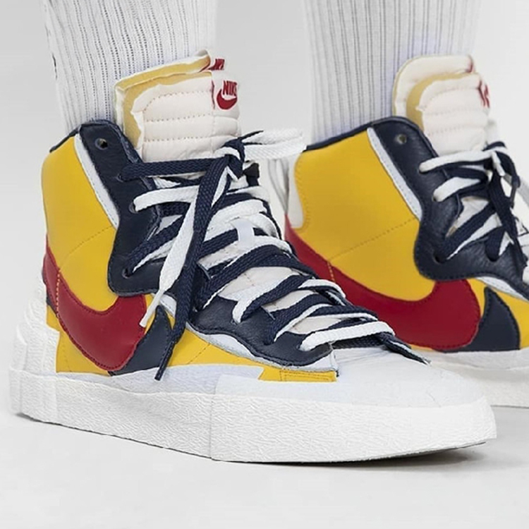 耐克nike 19春夏 sacaixnike blazer with dunk联名解构休闲鞋 bv0072