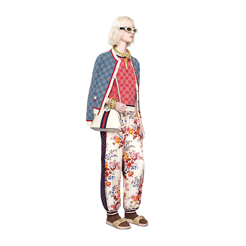gucci/古驰女装 19春夏女士gg针织上衣短袖574164 xkari 6397