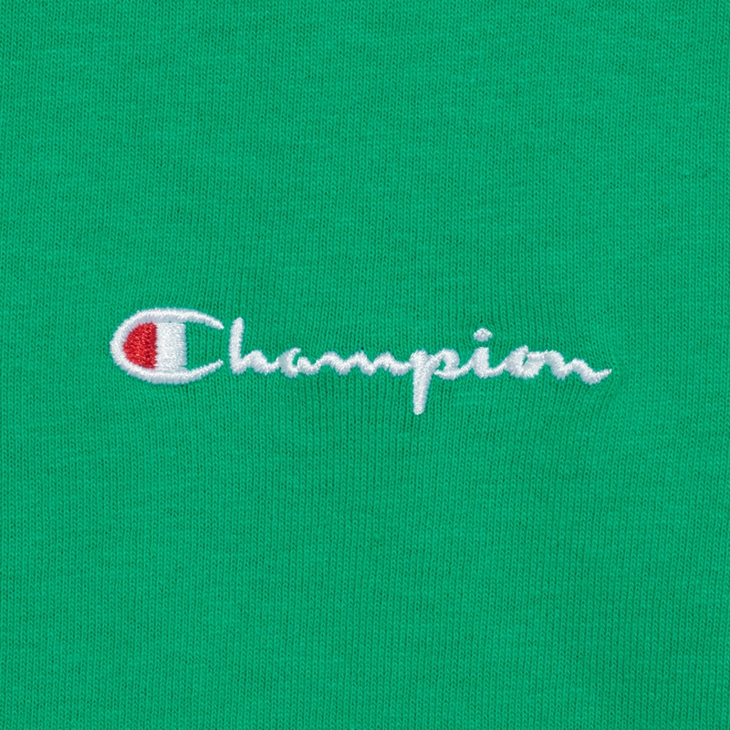 champion 冠军 男士左胸草写字母小logo圆领短袖t恤 life线 gt19-y068