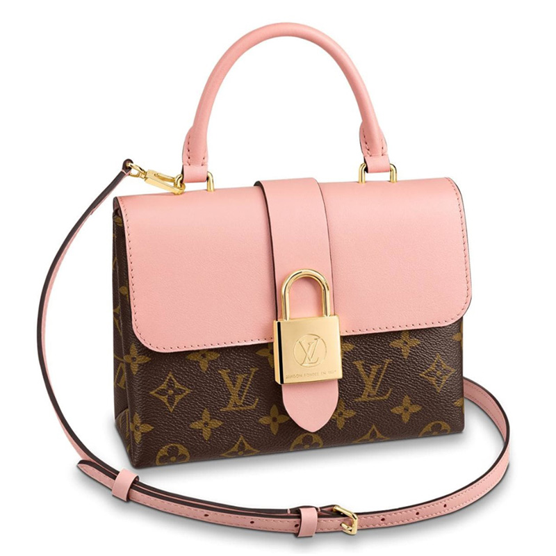 louis vuitton/路易威登lv女包locky bb单肩包锁头包手提包红色m44322