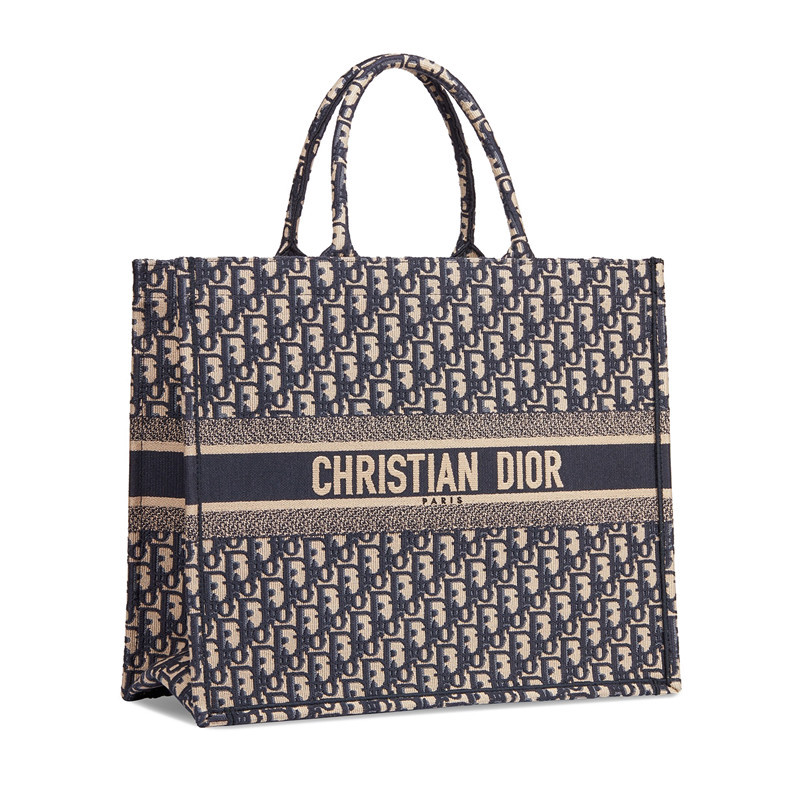 dior/迪奥 新款 女士book tote dior oblique帆布手提