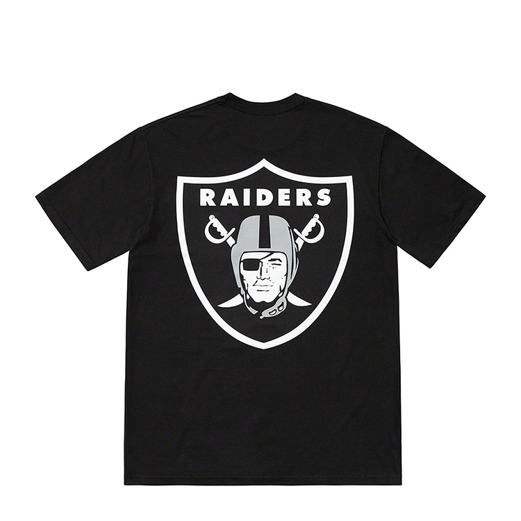 supreme 19ss nfl raiders 47 pocket tee 奥克兰突袭者短袖