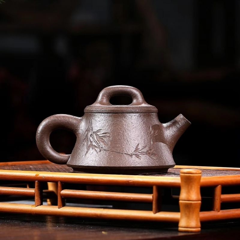 one/只有一个 国工艺许莘梓大师手作紫砂壶【柱瓢】茶壶茶具