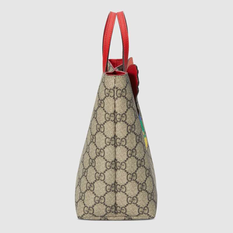 【重磅回归】gucci/古驰 gg supreme 儿童gg彩虹蝴蝶购物袋手提包