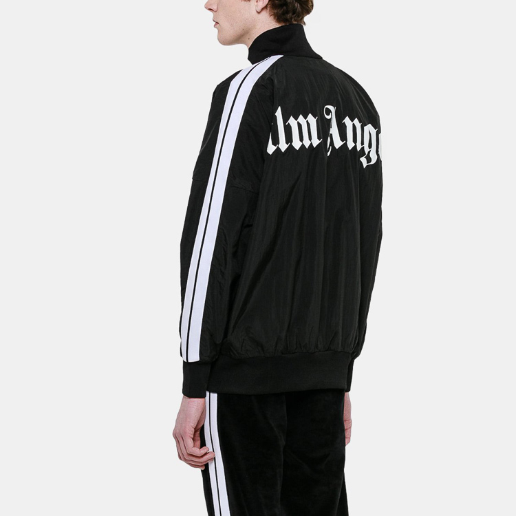 palmangels壁纸,palmangelslogo palm angels/palm angels 黑色立领男士运动夹克 pmbd014s