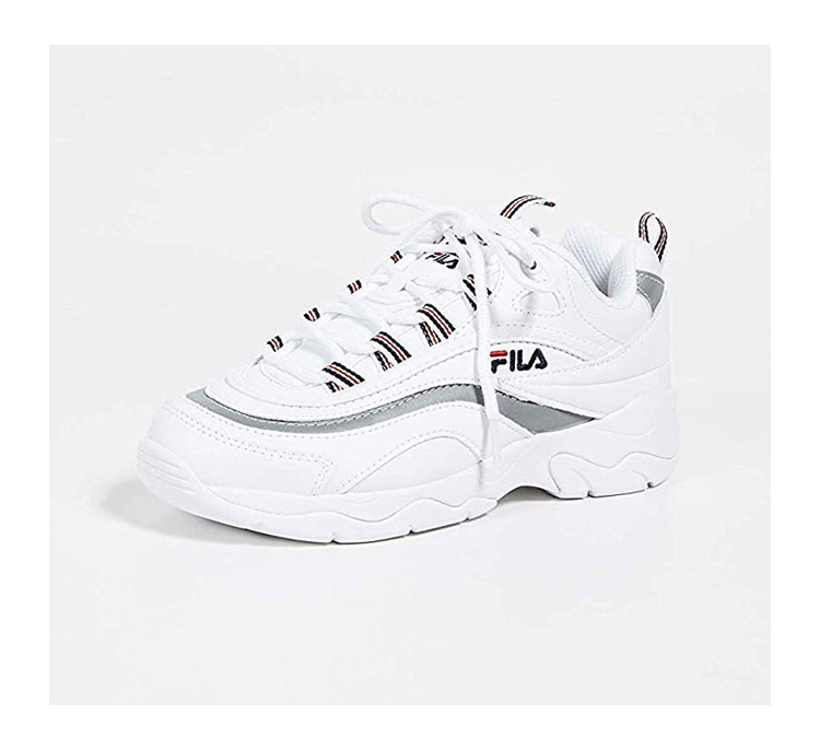 【19新款】fila/斐乐 女士 白色 运动 潮流 百搭 时尚 休闲 跑步鞋 5