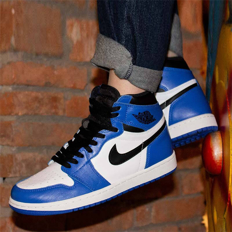 nike耐克 air jordan 1 game royal aj1 藤原浩 小闪电黑蓝 篮球鞋