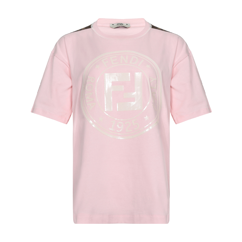 fendi/芬迪棉质圆领女士短袖t恤faf073a6j6f15t0