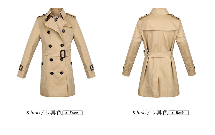 18秋冬burberry/博柏利 卡其色儿童风衣女童长风衣8004348