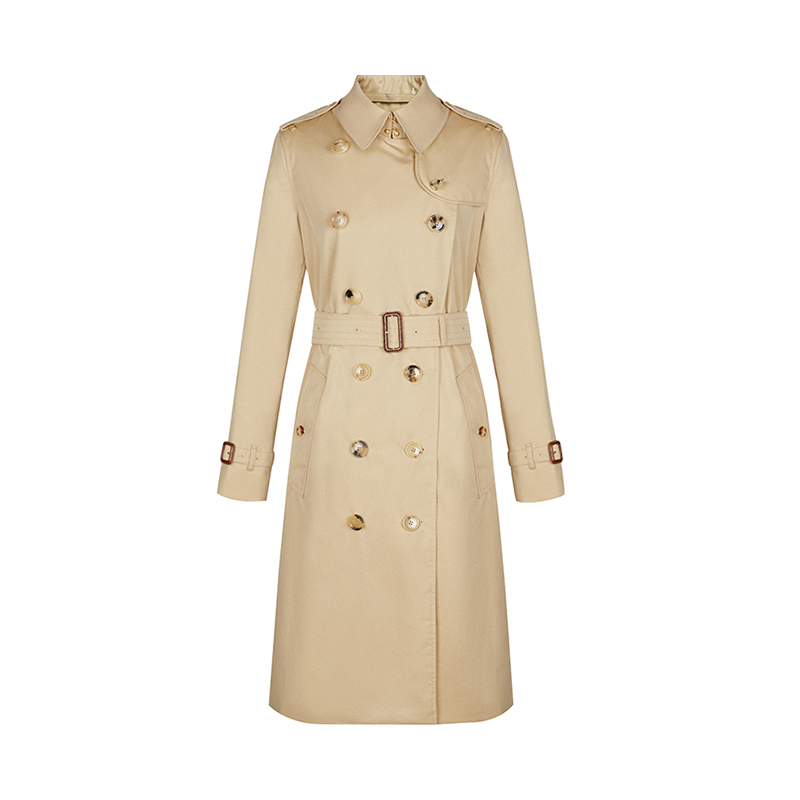 burberry/博柏利 棉质肯辛顿版型 - 长款 heritage trench 女士风衣