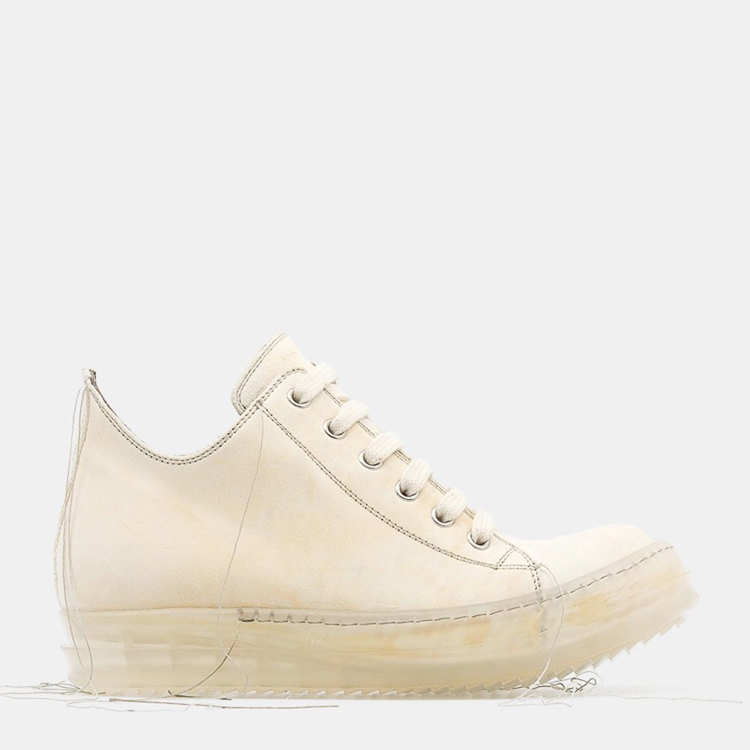 rick owens/瑞克·欧文斯 【包邮包税】白色低帮ramone休闲运动鞋 ru