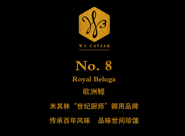 8 royal beluga 欧洲鳇米其林星级餐厅食材