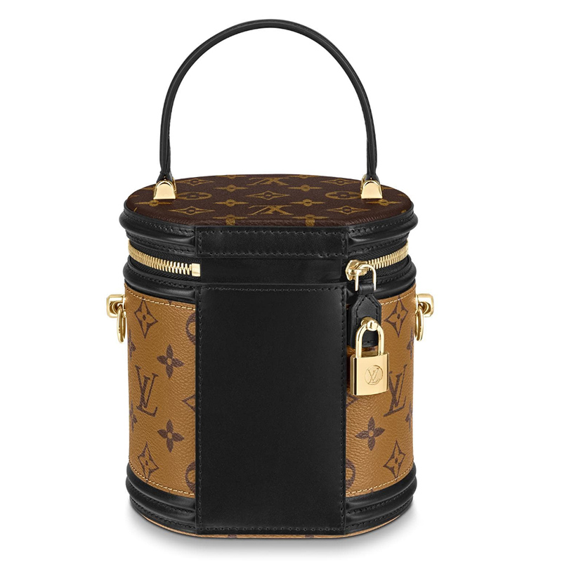 louis vuitton/路易威登 女士 cannes饭桶 帆布/配皮 单肩手提水桶包