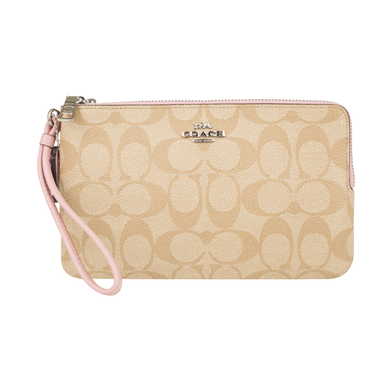 【包邮包税】coach蔻驰largewristletlogo款长版女包手拿包 f58695