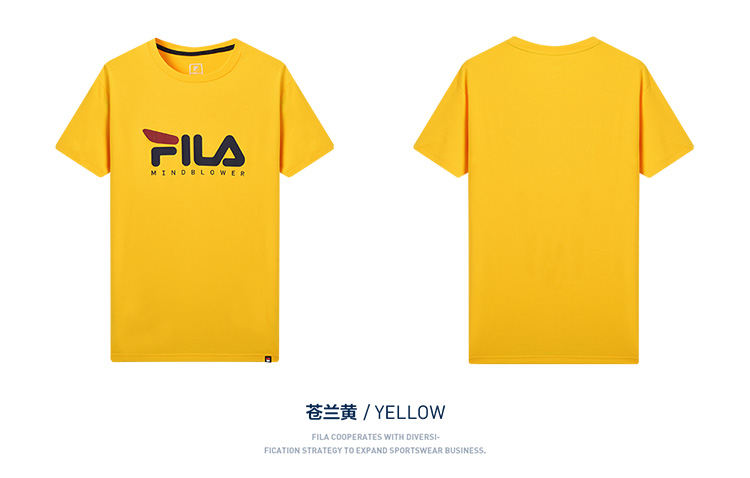 fila/斐乐官方黄景瑜同款男短袖t恤2019夏季休闲运动健身服