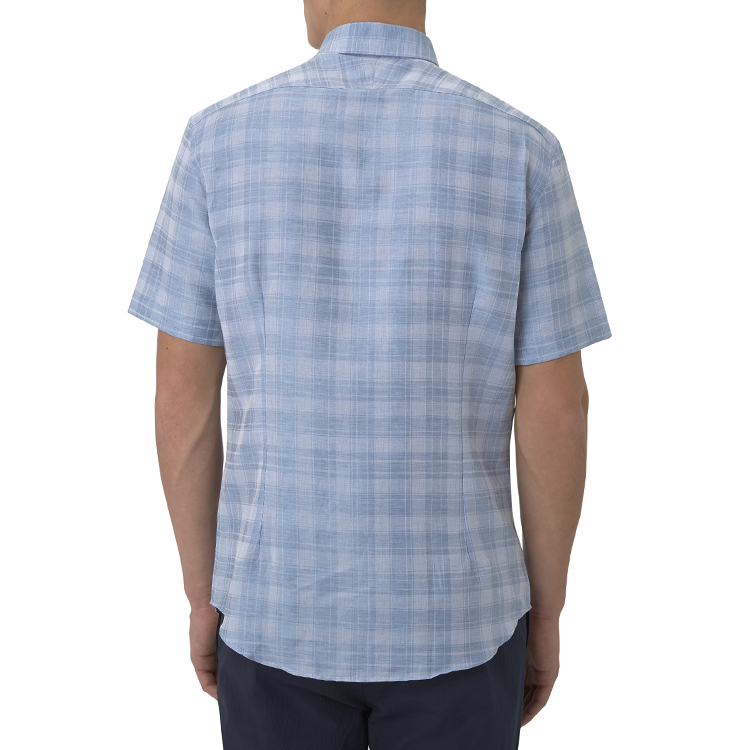 cerruti1881/卓诺迪18812019春夏新品男装19春夏英伦商务格纹亚麻休闲