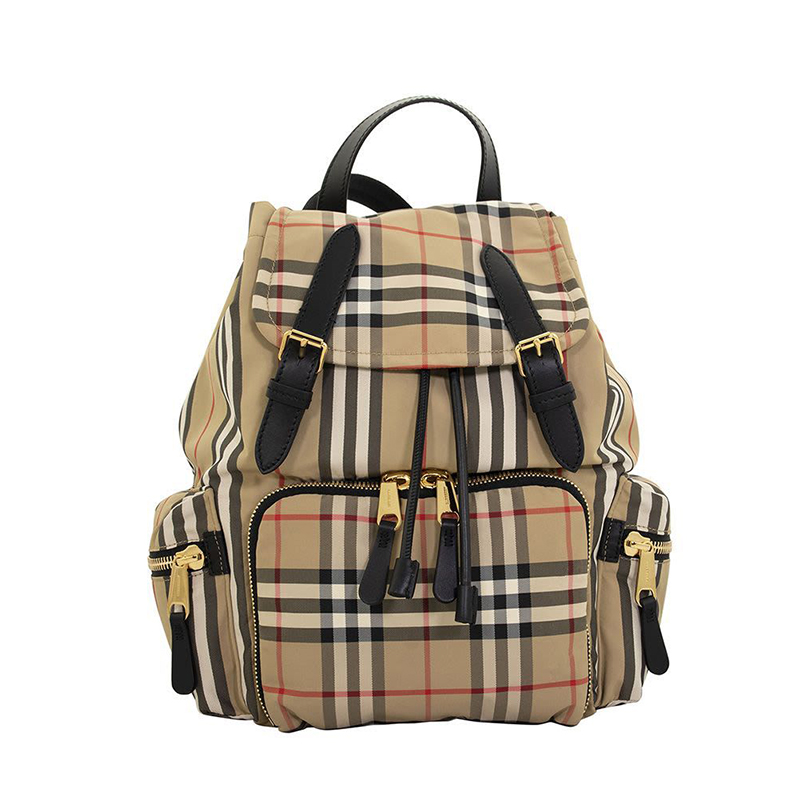 【满8000返2000】burberry/博柏利 2019新款经典卡其色格纹女士中号