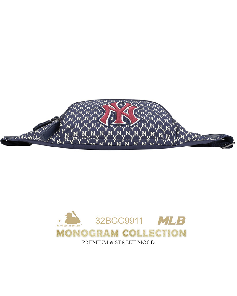 【19抢手爆款】mlb 纽约洋基队 ny la 运动腰包 2019新款 monogram