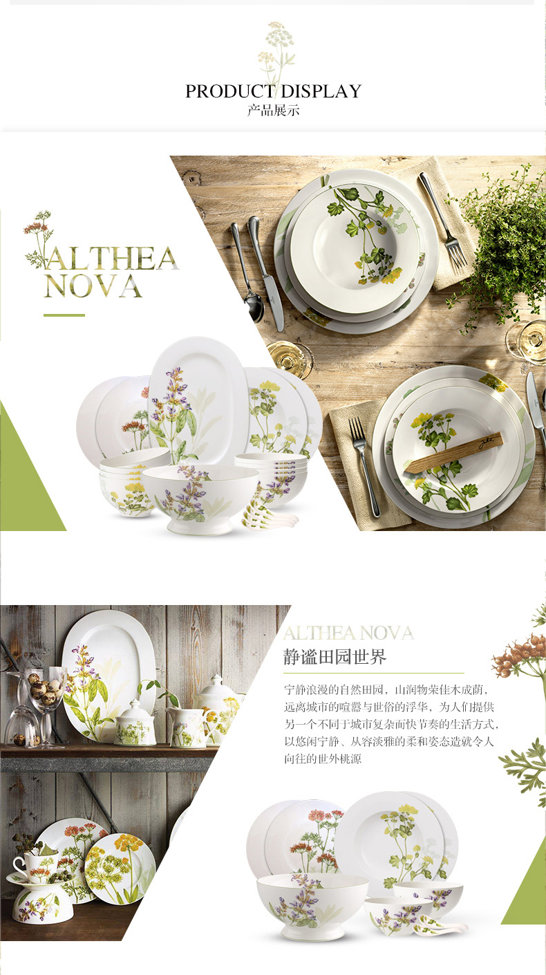 villeroyboch德国唯宝餐具套装 碗盘 家用进口陶瓷创意欧式大诺娃