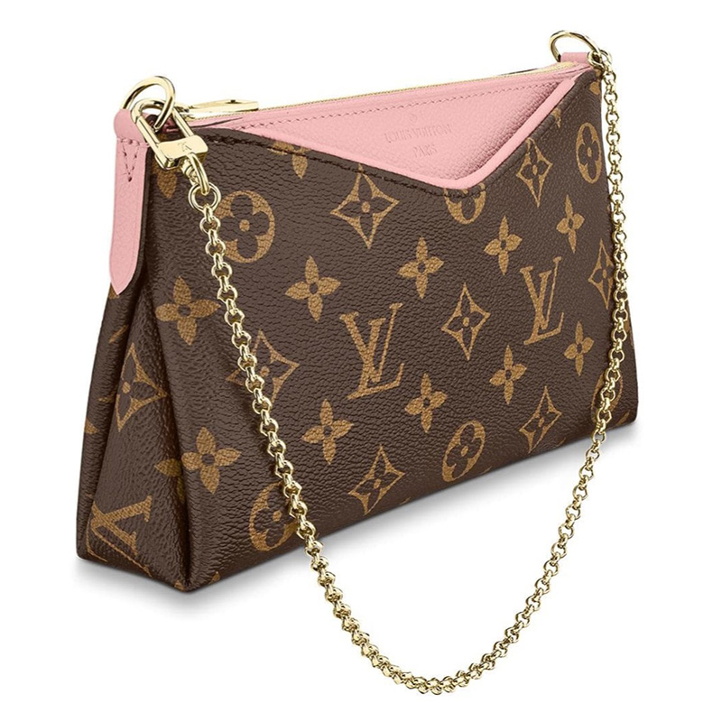 louis vuitton/路易威登 lv女包pallas clutch老花单肩手提包链条包