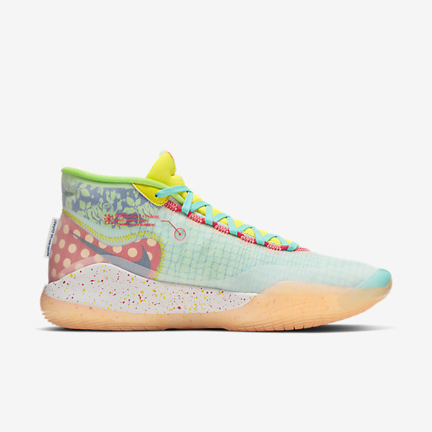 nike kd 12 eybl 杜兰特12代 精英赛专属 夏威夷 糖果配色 男子篮球鞋