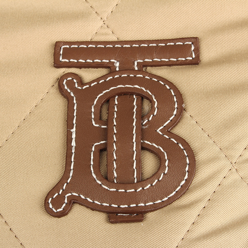 burberry/博柏利 女士tb标识图案绗缝马术风格修身翻领长袖棉服外套