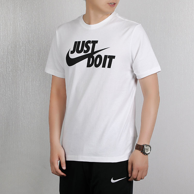 耐克nike 2019男 just do it swoosh圆领宽松透气舒适运动休闲短袖t恤