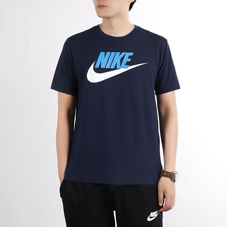 耐克nike 2019 男 nsw tee icon futura经典大logo休闲运动潮流圆领