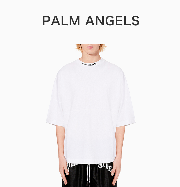 palmangelst恤,palmangels卫衣 palm angels/palm angels 19秋冬 男士棉质logo图案时尚宽松短袖t恤