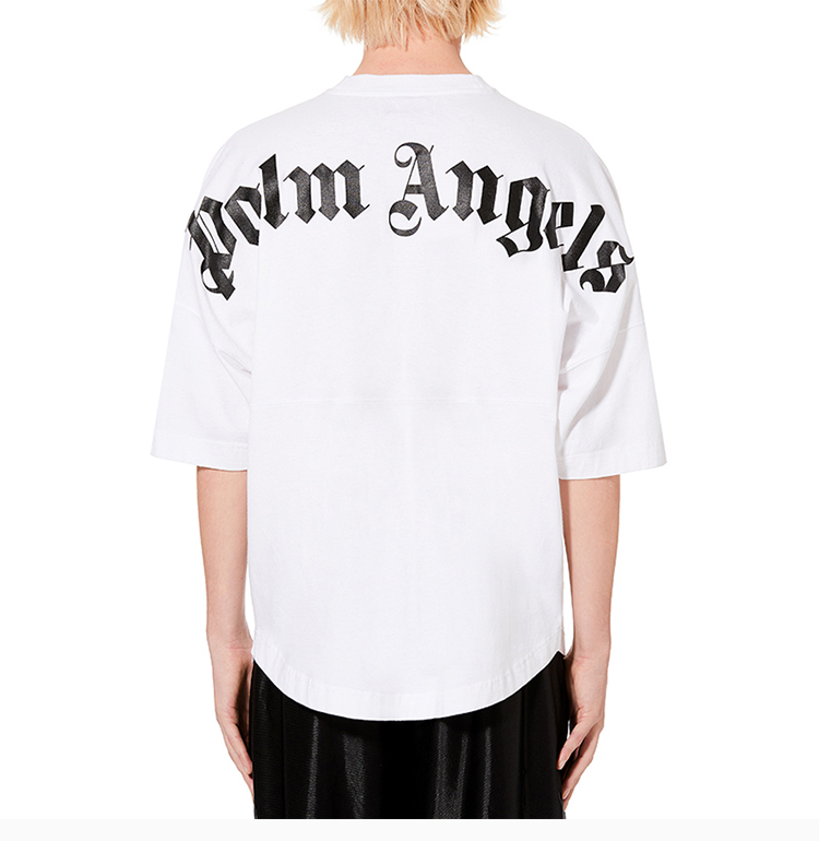 palm angels/palm angels 19秋冬 男士棉质logo图案时尚宽松短袖t恤