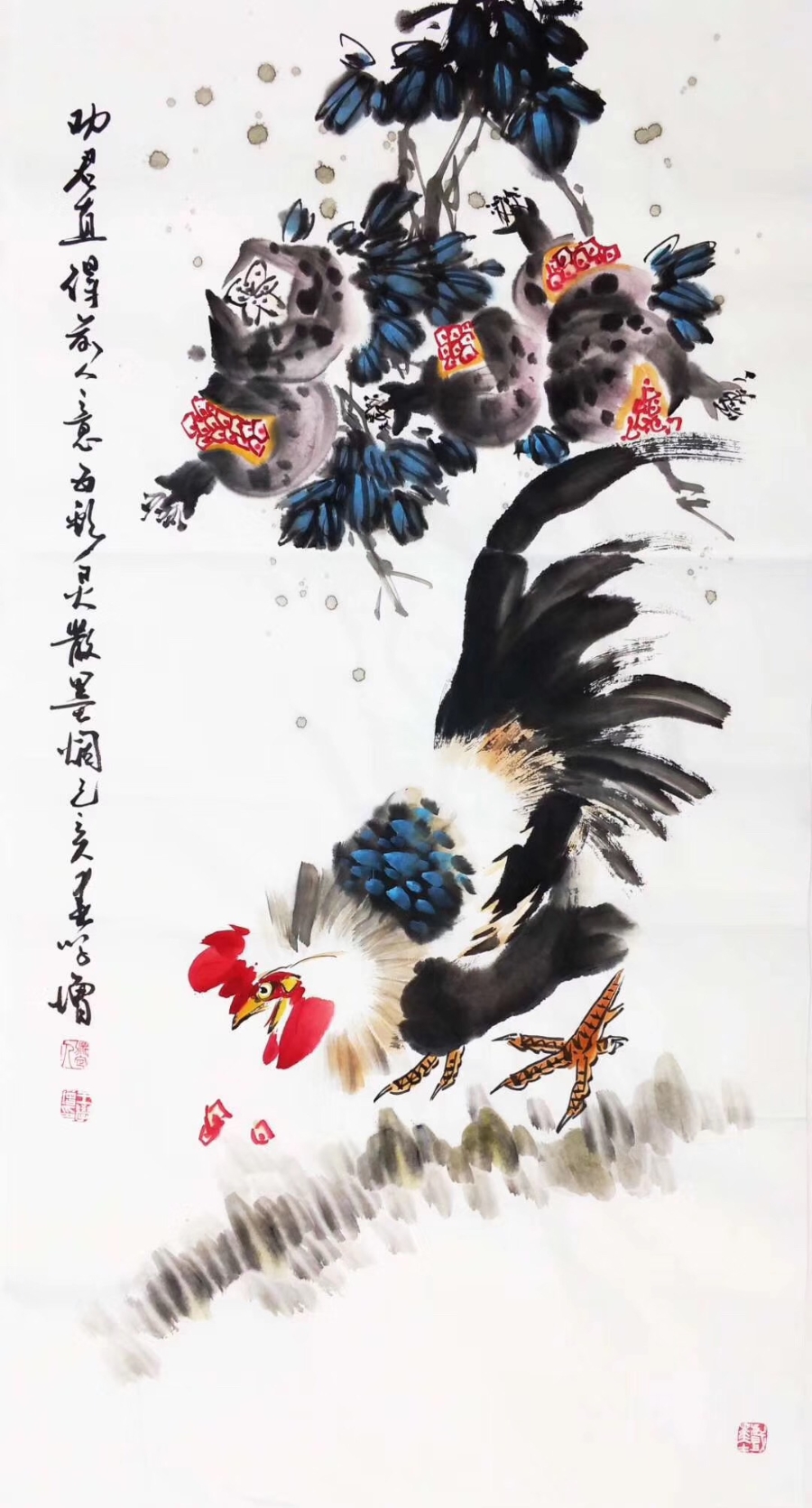 订制 王学增《吉祥/50x100cm/传统水墨