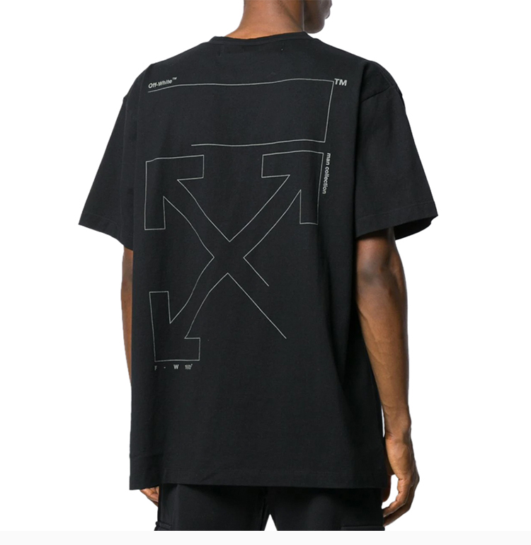 offwhitelogo箭头,offwhitelogo off-white/off-white 19秋冬 纯色棉质logo图案经典箭头标识时尚休闲