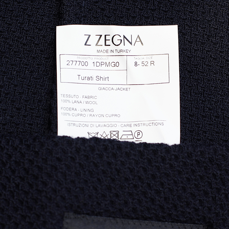 z zegna/z zegna杰尼亚zz系列修身版黑色羊毛休闲男士西服 商品原码:1