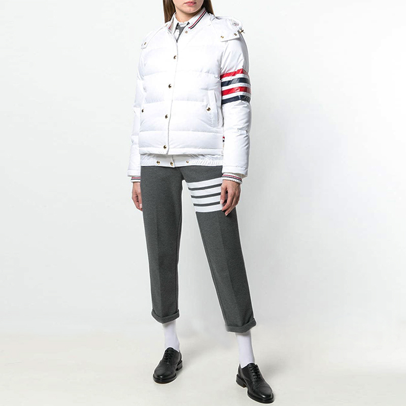 thom browne/thom browne 19秋冬 白色鹅绒羽绒服 女士羽绒服 fbd018x