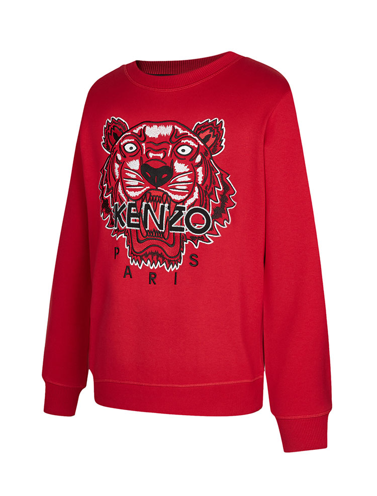 19秋冬 kenzo/高田贤三 男士棉质虎头图案男卫衣 f965sw0014xa