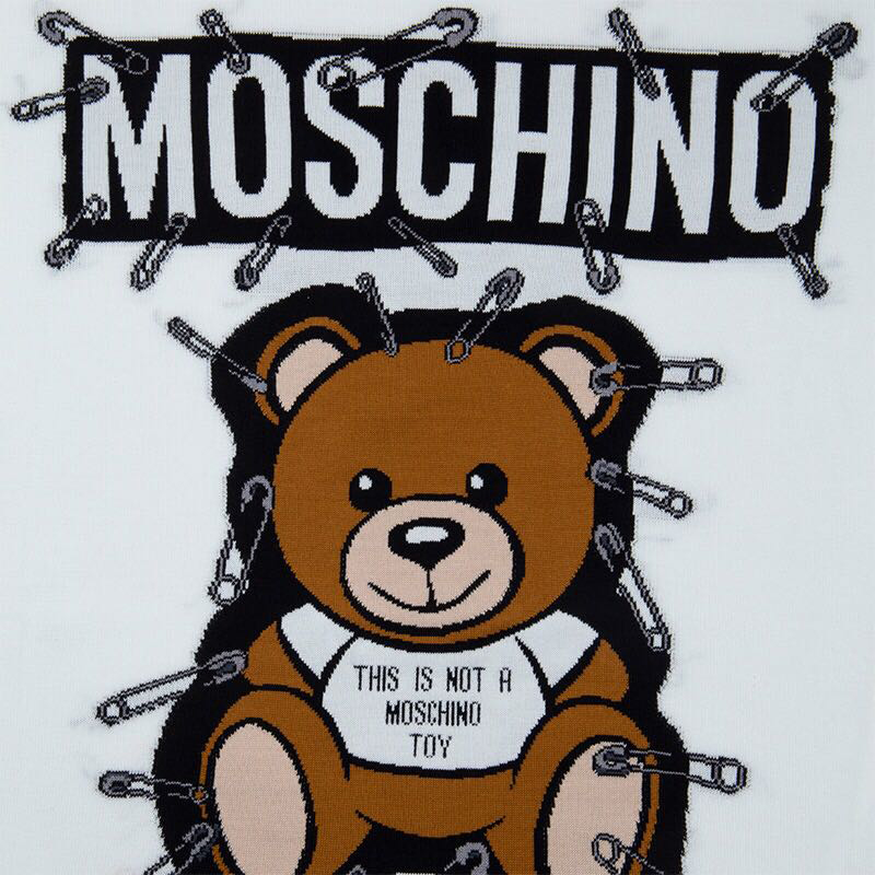 moschino/莫斯奇诺 女士白色棉质卫衣 zv0924-5203-1002#mc