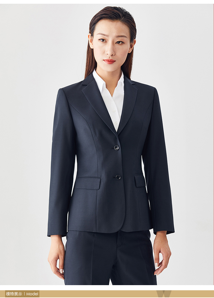 longqingxiang/隆庆祥2020女装定制羊毛女西服套装长款小西装职业装